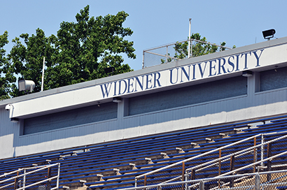 Widener University football stadium with Community Professional speaker system