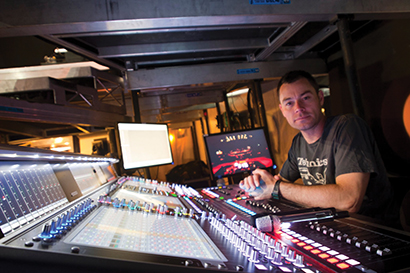Matt Napier with DiGiCo SD7 during Madonna MDNA tour