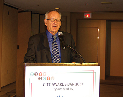Denis Lefrancois at 2012 CITT Awards Banquet