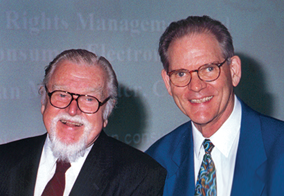 Neville Thiele, left, with Richard Small