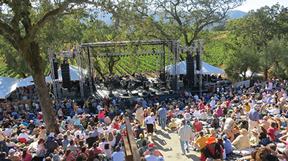 Sacramento Production Services provided a Martin Audio system for the annual Charity Fall Music Festival staged in Glen Ellen, CA by the B.R. Cohn Winery and Olive Oil Company.
