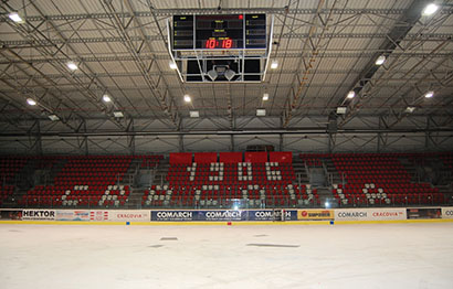 Cracovia Ice Rink in Poland Installs Community Pro Loudspeakers