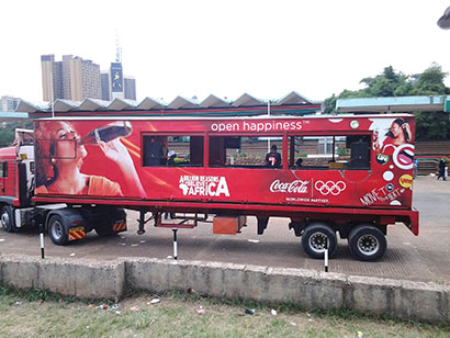 Nairobi bus equipped with Allen & Heath ZED-10FX mixer