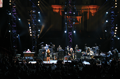 Sunflower Jam featured Kerry Ellis (left) and Brian May (right).