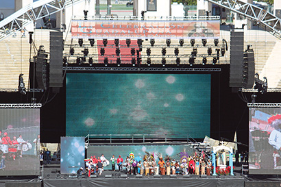 7F Audio provided D.A.S. Audio gear for the Mexican Catholic Our Lady of Guadalupe celebration at the Los Angeles Memorial Coliseum on Aug. 5.