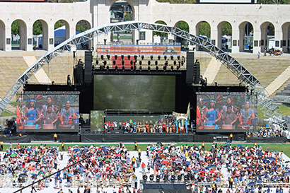 Close to 75,000 believers attended