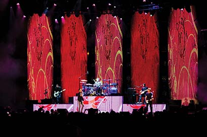 Train performs