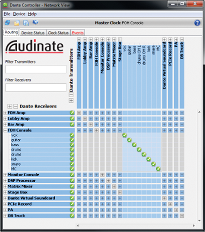 Audinate Dante Controller v3.2.9.2