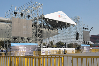 The Budee-sponsored Green Note stage at the Shanghai International Jazz Festival