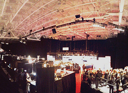 On Stage Audio provided JBL VRX Constant Curvature loudspeakers