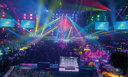 Electrosound Mixes Meyer PA for Oriflame Global Conference with Innovason Eclipse Console