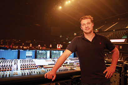 FOH engineer Antony King