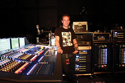 Monitors engineer Nahuel Gutierrez