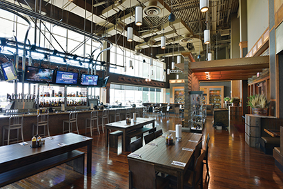 Harrah's Philadelphia Casino and Racetrack includes Community Pro gear, indoor and out. A two-zone setup serves the bar and dining areas at Barlesque's.