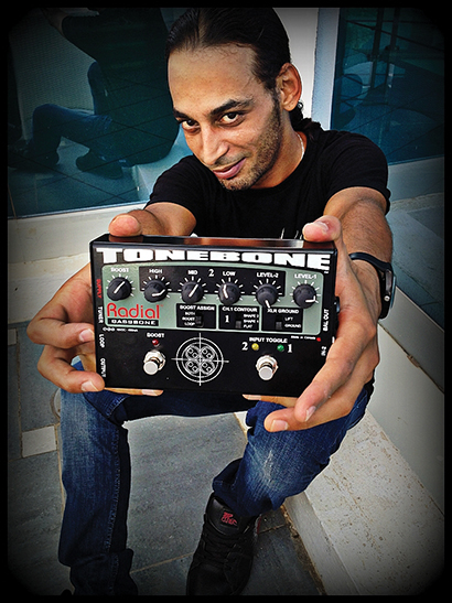 Anis Jouini of Myrath takes Radial Tonebone on Tour