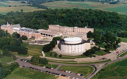 The domed chapel at the home of the Congregation of Sinsinawa Dominican Sisters in Sinsinawa, WI
