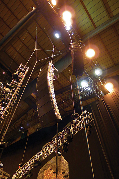 GHB Hire provided a Void Arcline 12 system for the event