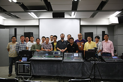 Nicola Beretta (center) with some of the Beijing training attendees