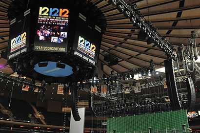 Firehouse Productions provided a total of 82 VTX line array loudspeakers for 12-12-12 The Concert for Sandy Relief at Madison Square Garden.