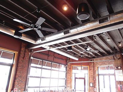 GC Pro and Harman worked together to provide sound systems for three restaurants in the Boston area. Pictured here, Canary Square.