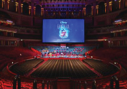 HALO compact line arrays at Royal Albert Hall for Disney's Fantasia, Oct 21 2012