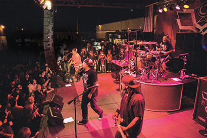 The event featured Payable On Death (P.O.D.)