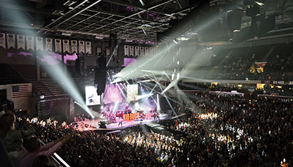 Kid Rock and Twisted Brown Trucker in concert at the BJCC Arena in Birmingham, AL. Photo by Vic Wagner.