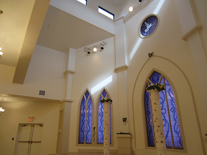 Turbosound NuQ speakers were also installed in the Wedding Chapel