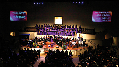 First Baptist Church - Broad in Memphis installed a d&b audiotechnik sound system. Image by EventMultimedia