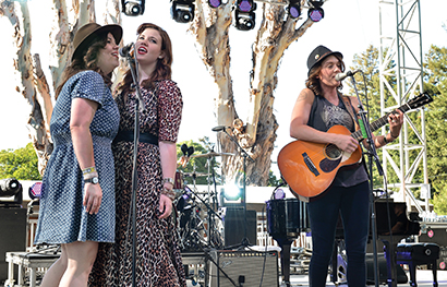 The Secret Sisters with Brandi Carlile at BottleRock 2013, photo by Steve Jennings