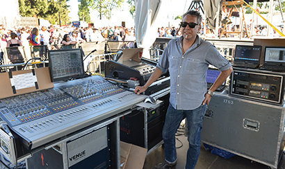 Jimmy Acevedo, The Wallflowers. Photo at BottleRock 2013 by Steve Jennings.