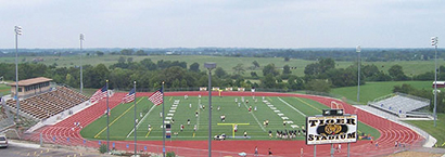 The stadium at Excelsior Springs High School