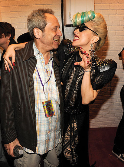 Mo Morrison with Lady Gaga. Photo by Kevin Mazur