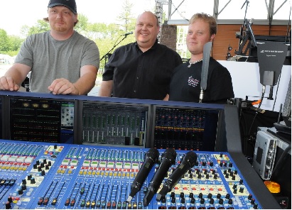 Josh Sprague, Ted Jonas and Chuck Smith of Jonas Productions, Inc.