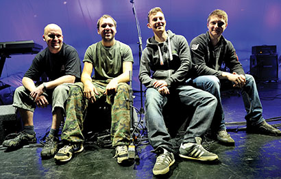 Adlib crew, from left, Chris Richardson, Chris Neary, Kenny Perrin and James Petch.