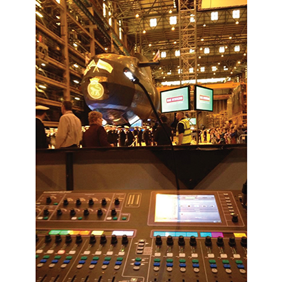 Allen & Heath GLD-80 at submarine launch ceremony
