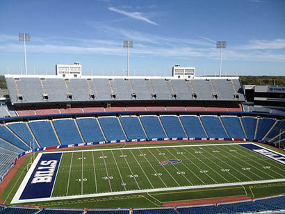 Ralph Wilson Stadium, home to the Buffalo Bills NFL team, features a new Danley Sound Labs distributed loudspeaker and subwoofer system designed and installed by Anthony James Partners and Ronco Specialized.