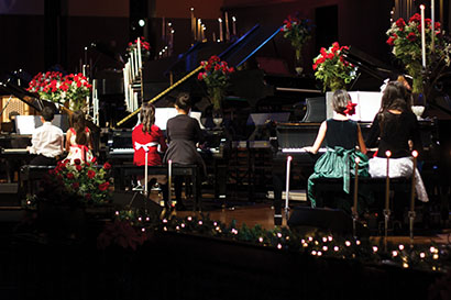 Luke Byford, assistant director of musical productions, deployed 51 d:vote 4099 Instrument Mics - three per piano.