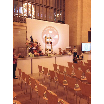 Lou Mannarino of L&M Sound & Light provided K-array’s Anakonda KAN200 for Martha Stewart’s “American Made” signature event at Grand Central Terminal’s Vanderbilt Hall in NYC Oct. 16 and 17