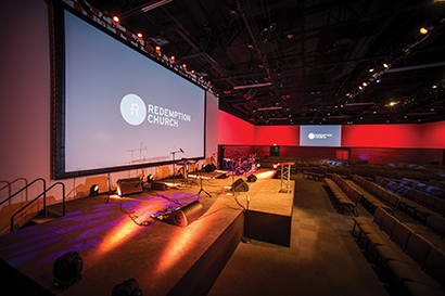 Redemption Church in Gilbert, AZ installed an MLA Compact system from Martin Audio.