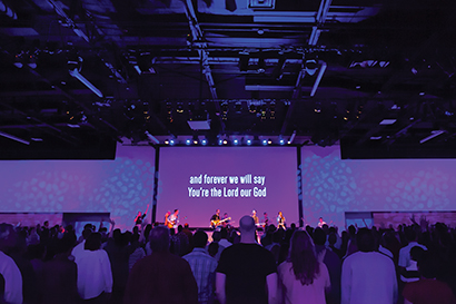 Redemption Church in Gilbert, AZ installed an MLA Compact system from Martin Audio.