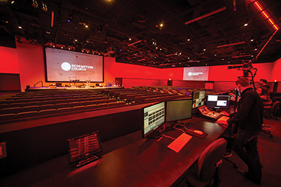 Redemption Church in Gilbert, AZ installed an MLA Compact system from Martin Audio.