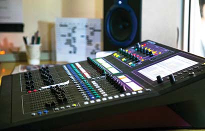 At the church's broadcast/recording hub, an Allen & Heath GLD 80 with an AR 84 expander has been installed with a feed from the iLive T112 via the  Allen & Heath Dante audio networking unit.