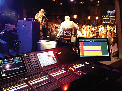 Muzeek World provided a Yamaha CL5 for the Belly Up Tavern in Solana Beach, CA. Pictured here: musician/surfer Donavon Frankenreiter.
