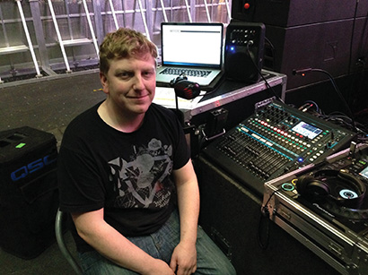 Monitor engineer Ben Booker used Allen & Heath’s Qu-16 digital rackmount mixer.