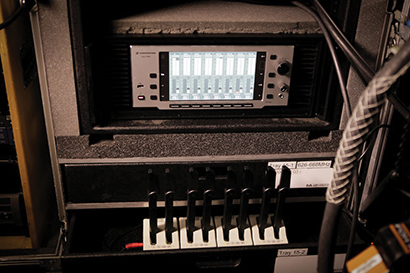 The eight-channel Digital 9000 receiver in Lady Antebellum’s touring rack
