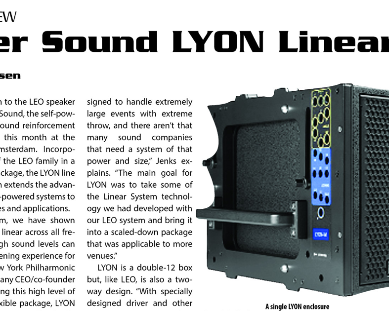 Meyer Sound LYON Image with error