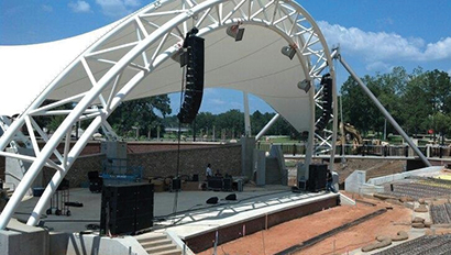 Capital City Amphitheater, a new 3,500-seat venue at Cascades Park in Tallahassee, FL, installed RCF gear provided by Ultimate Sound and Light.