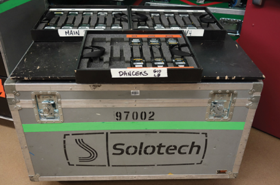 Justin Timberlake selected Solotech as the audio provider for his 20/20 Experience world tour, and Solotech chose Shure wireless gear, pictured here, to support the tour.