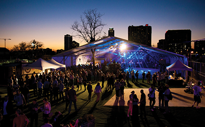 Dell Computer Fader Fort in Austin during SXSW, one of two official venues using Allen & Heath gear.